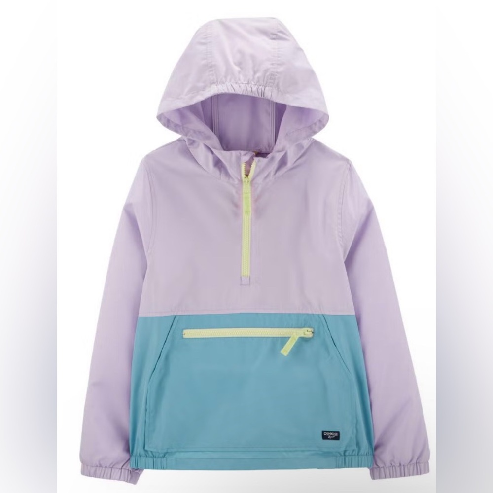 OshKosh B’gosh Colourblock Packable Windbreaker Pastel Sz 7